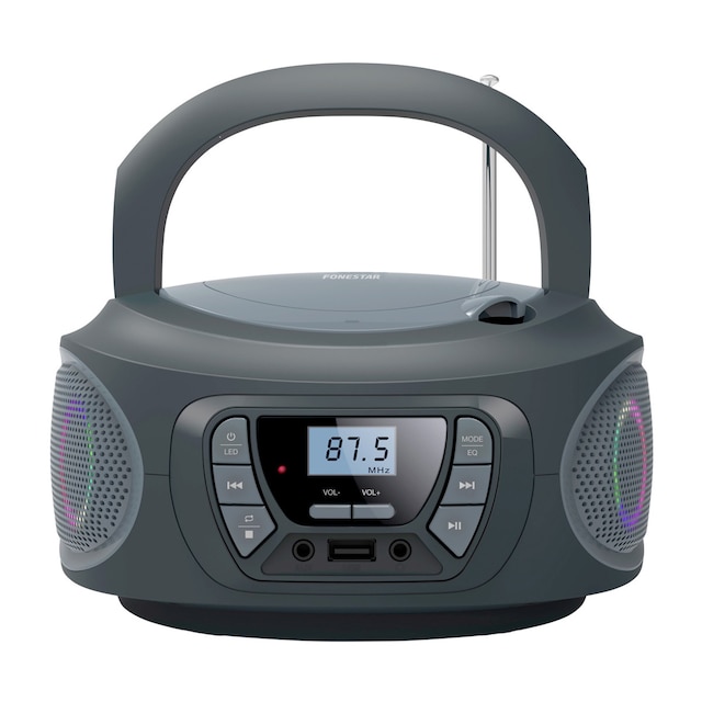 Imagen 0 de Radio CD bluetooth USB FM con entrada auxiliar Fonestar BOOM-ONE-G