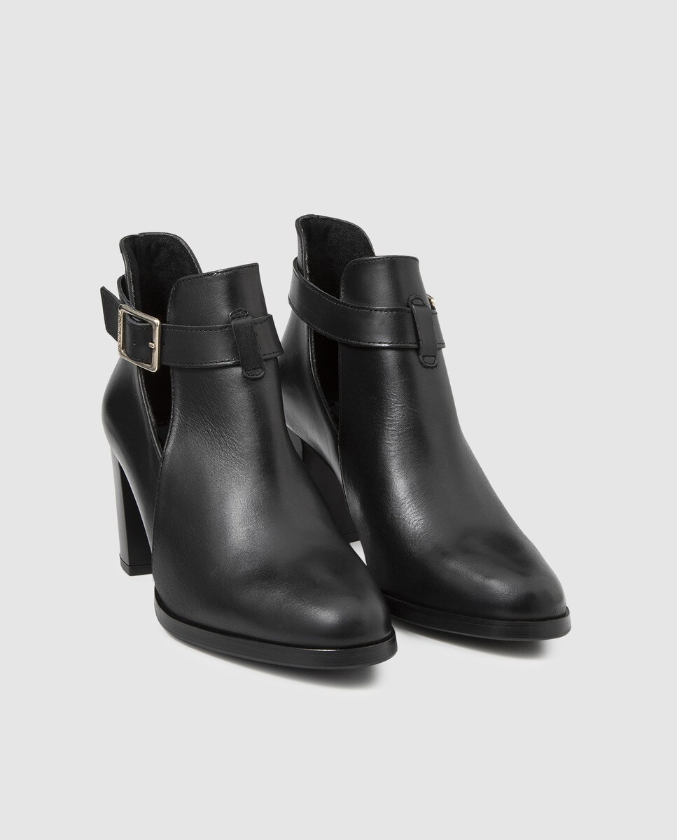 Botines de mujer Zendra Basic en piel y ante de color negro · Zendra Basic · El Corte Inglés
