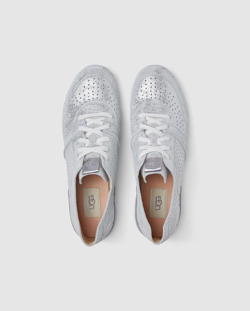 Zapatillas de mujer de piel UGG de color plata · UGG · El Corte Inglés