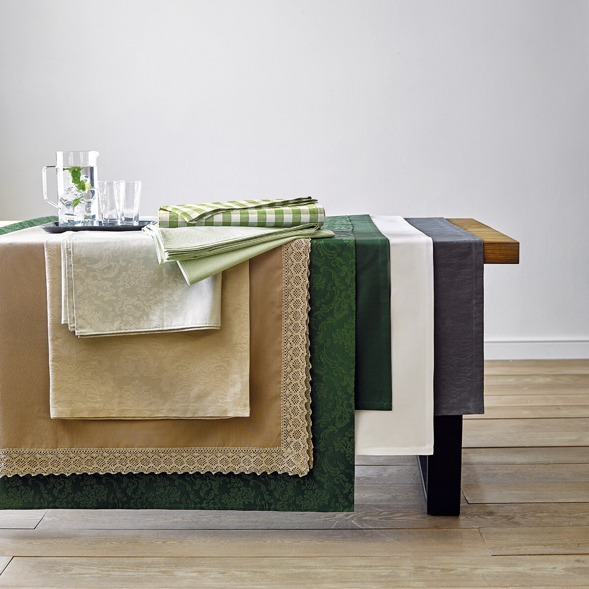 Toalha de mesa de algodão Cotton Branco-5