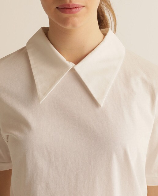 camisetas con cuello camisero