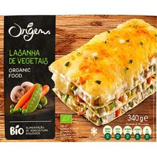 Bio Origens Lasanha de Vegetais Biológica embalagem 300 g