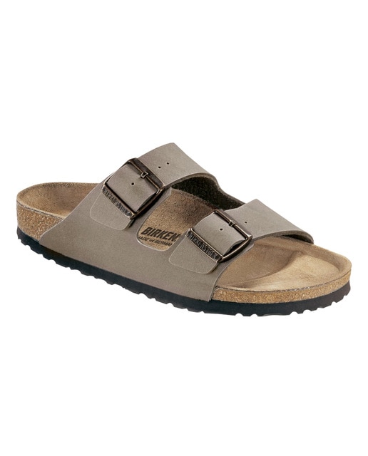 Sandalias de hombre Birkenstock en color topo con doble hebilla ·  Birkenstock · El Corte Inglés