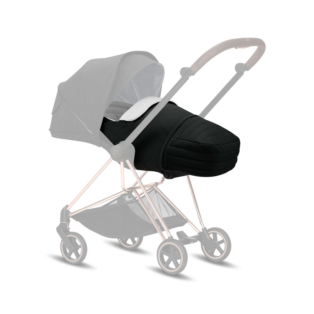 Alcofa Ligeira Cybex Lit Cot 2 em 1 Priam e Mios Khaki Green - Verde Caqui Laranja-6
