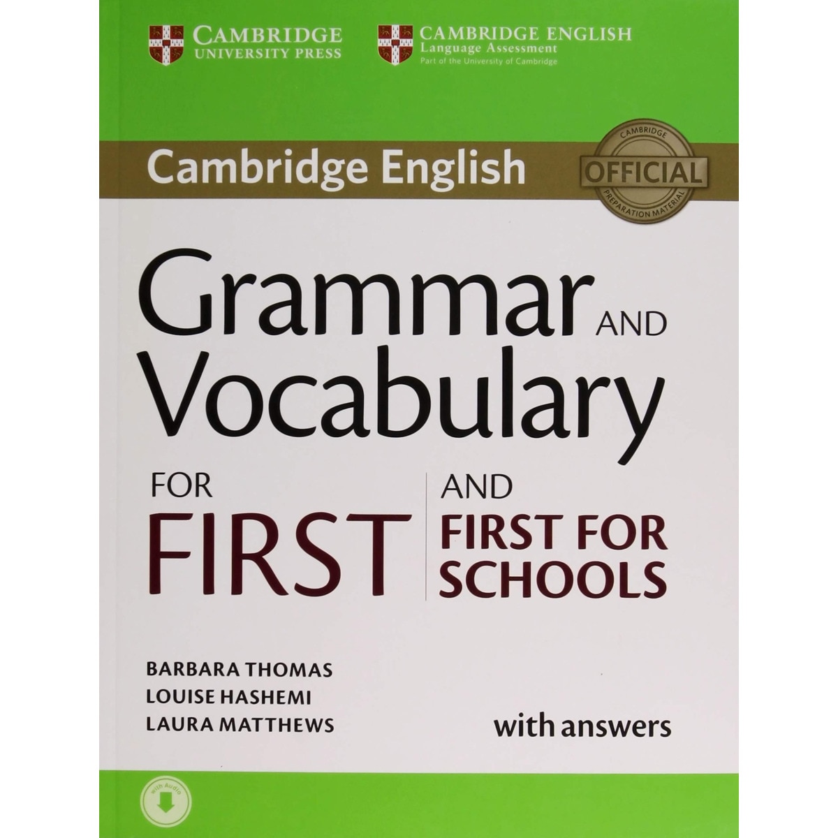 Imagem 0 de Grammar and Vocabulary for First and First for Schools Book with Answers and Audio