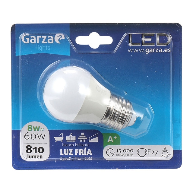 Imagen 0 de Bombilla LED esférica E27 6W luz neutra Garza