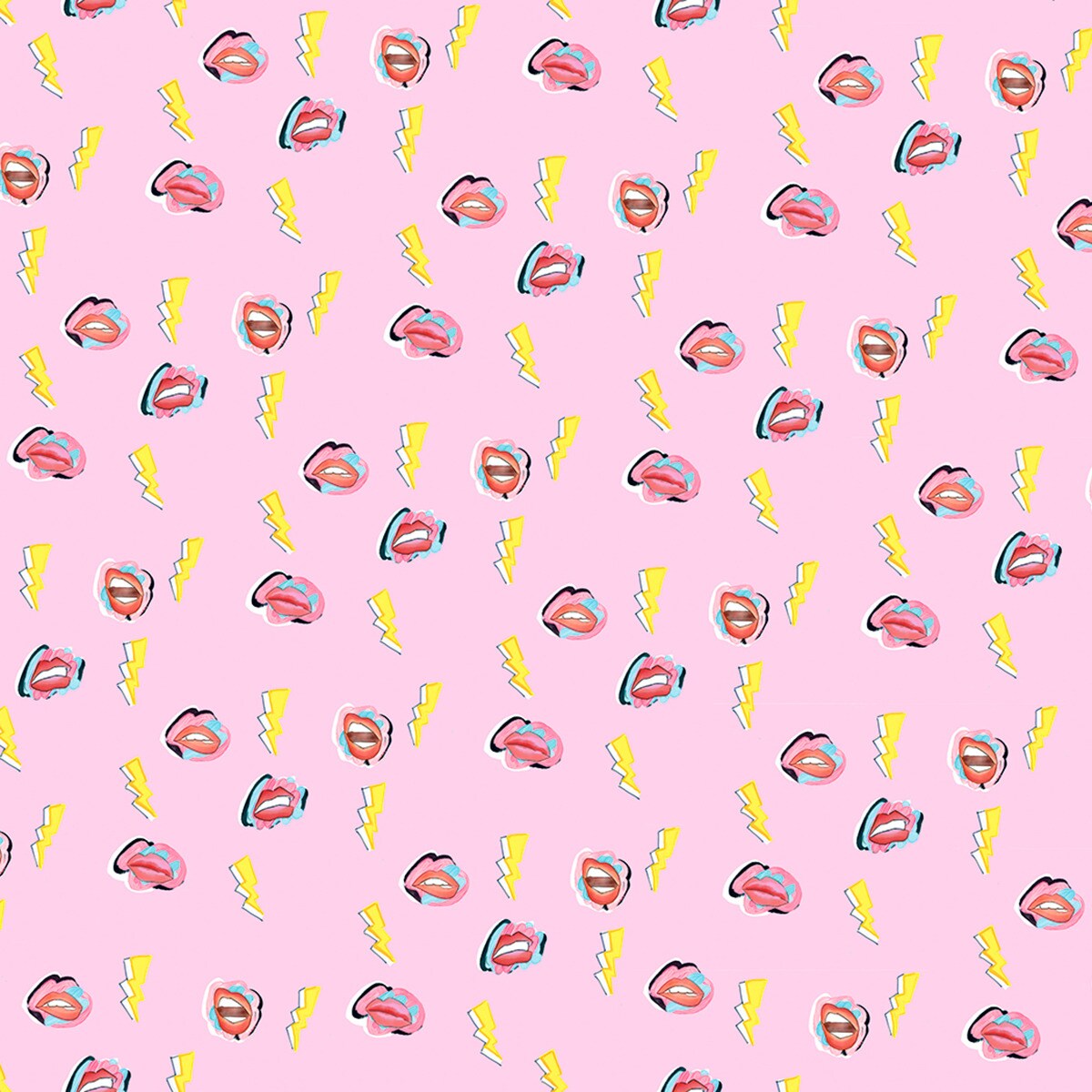 Papel pintado labios Tres Tintas Rosa-1