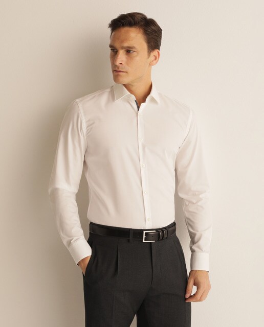 el corte ingles camisa blanca hombre