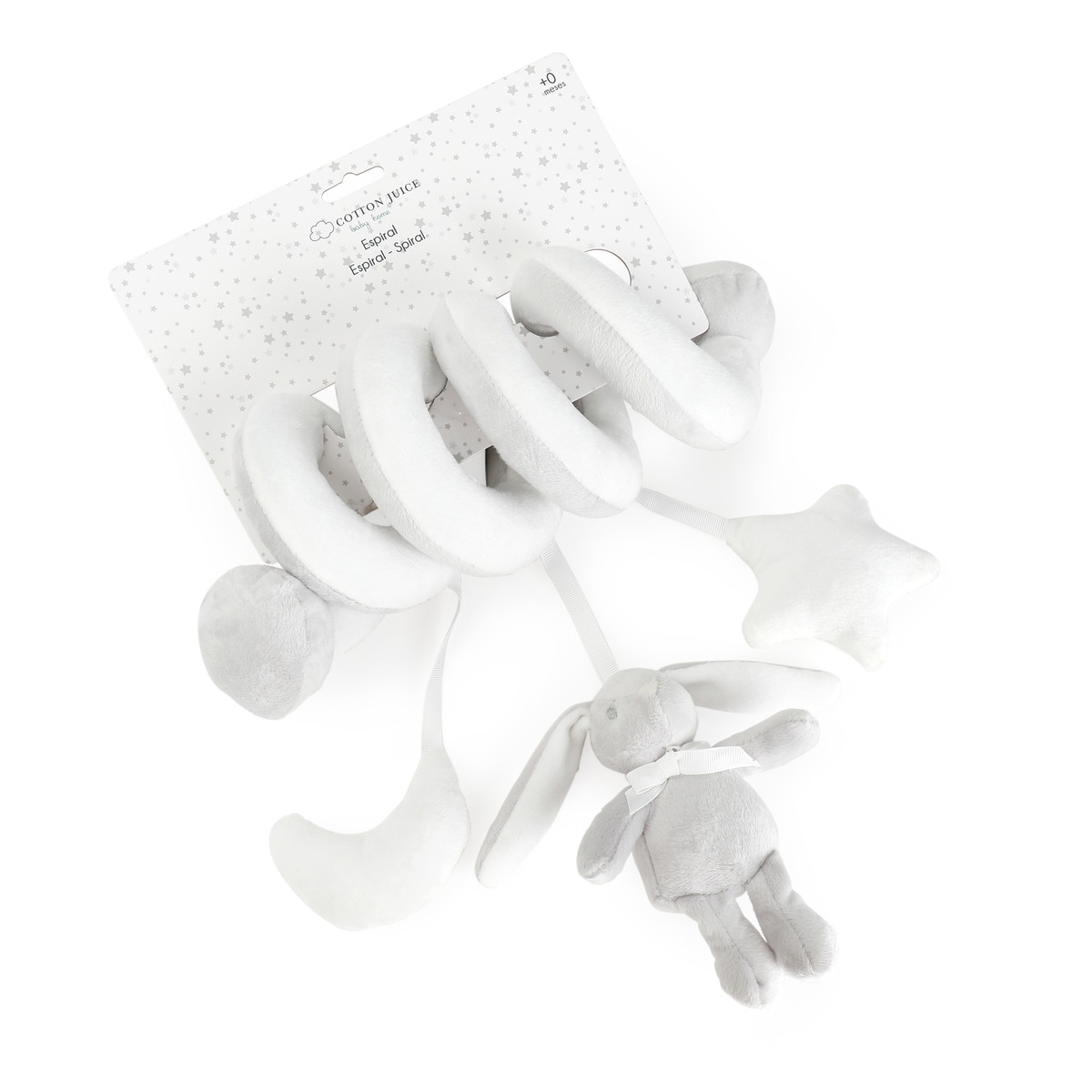 Espiral de atividades Cotton Juice Baby Home Cinzento-3