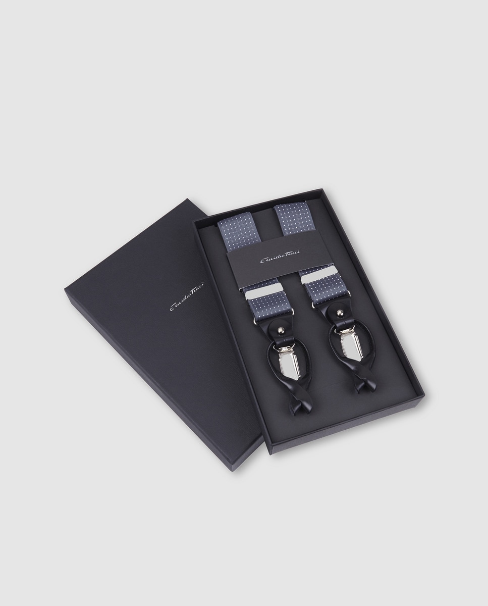 Suspensórios multicolor com estampado às bolinhas Multicolor-3