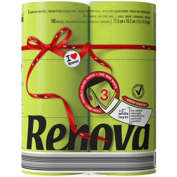 Papel Higiénico Verde embalagem 6 unidades