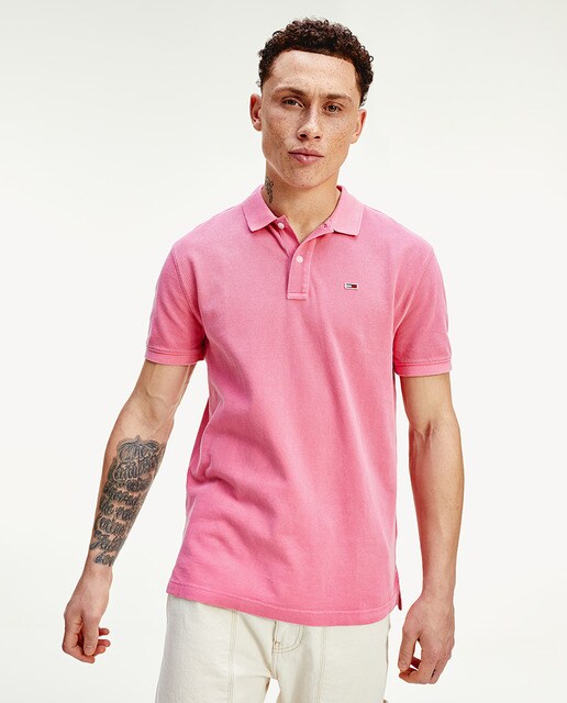 polo rosado para hombre