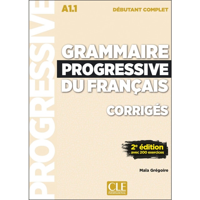 Imagen 0 de Grammaire progressive du francais - corriges - niv
