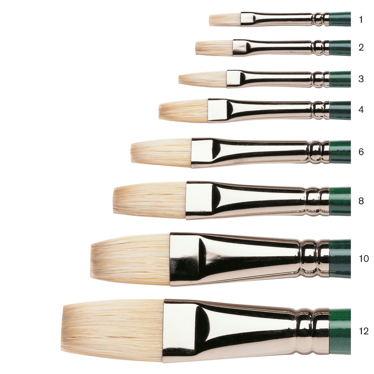 Pincel Óleo Plano Largo N6 Winsor&Newton 3
