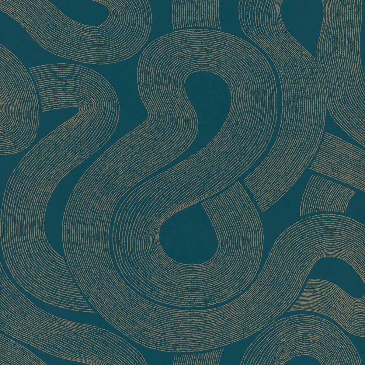 Papel pintado Serpenteante Nippon Sandberg Azul oscuro-1