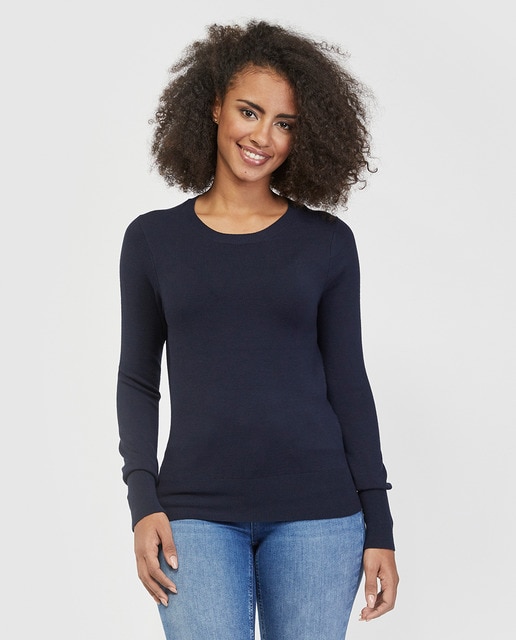 Jersey de mujer entallado de manga larga