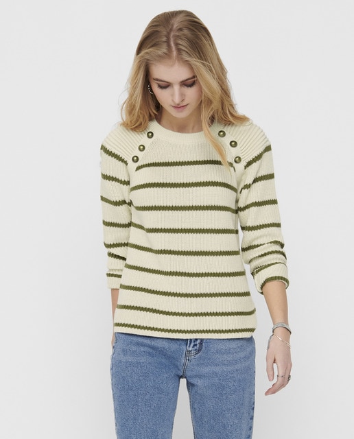 Jersey de mujer manga larga con botones