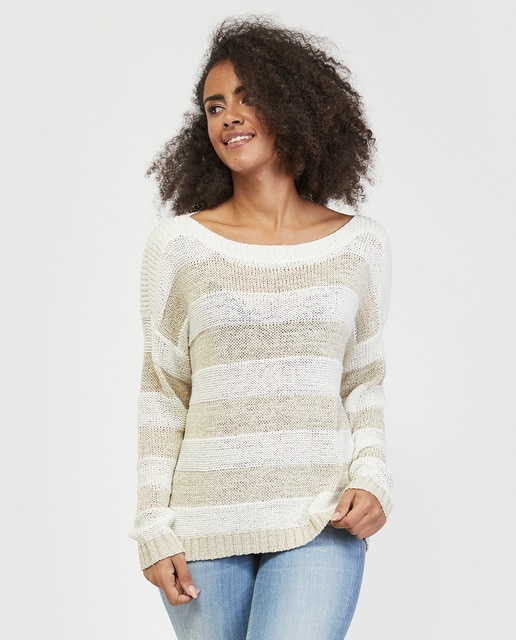 Jersey de mujer rayas manga larga