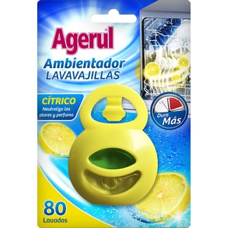 ambientador para lavavajillas cítrico blister 1 unidad 80 lavados - Agerul