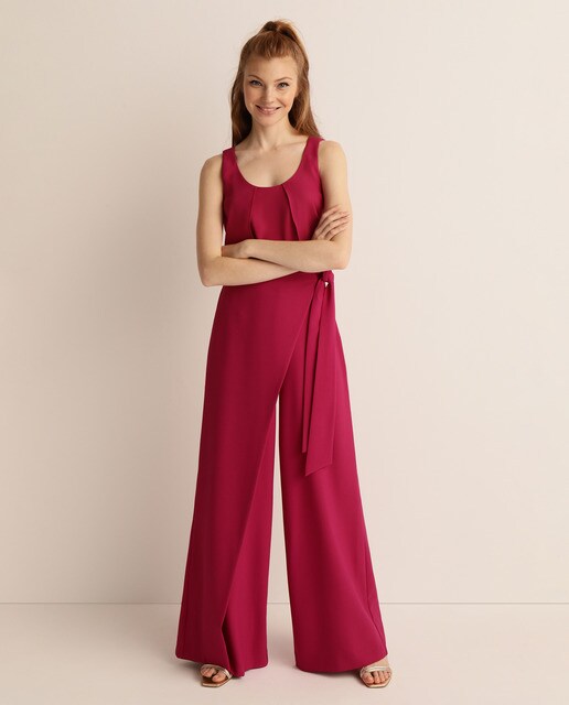 Pantalón estilo pareo de mujer en color liso · Green Coast · El Corte Inglés