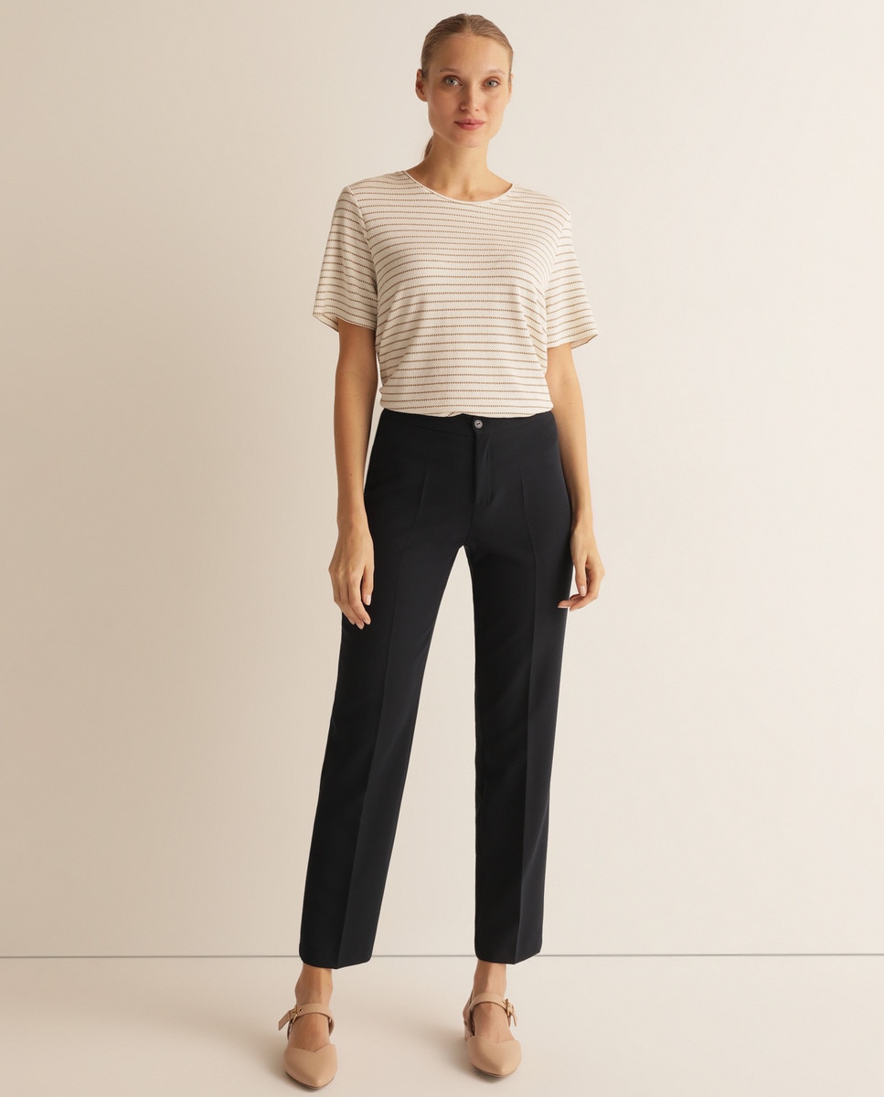 Blanxart - Camiseta De Mujer Punto Manga Corta