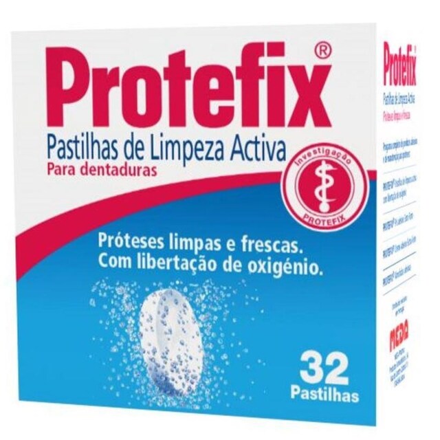 Imagem 0 de Pastilhas de Limpeza Próteses Dentárias 32 Unidades Protefix