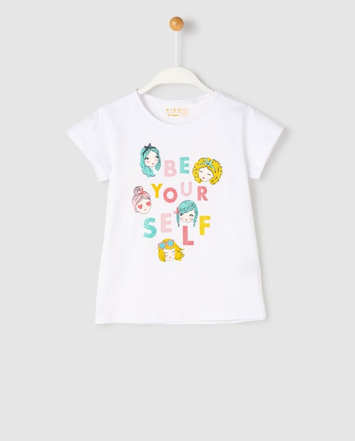 Camiseta de niña ''Be yourself'' con gli