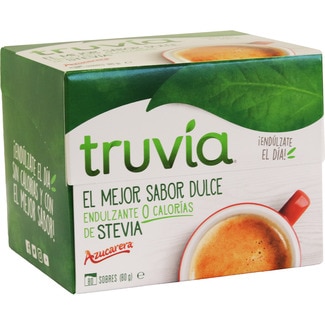 endulzante de Stevia 0 calorías 80 sobres caja 80 g - Truvia