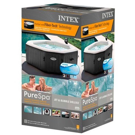 Spa Hinchable PureSpa Deluxe Ø 201 x 71 cm Negro-6