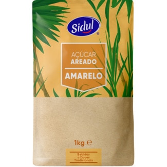 Açúcar Amarelo Areado embalagem 1 kg - Sidul