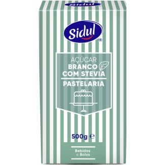 Açúcar com Stevia embalagem 500 g - Sidul