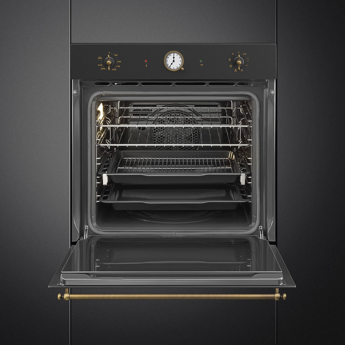 Horno multifunción Smeg pirolítico - SFP805AO Antracita-2