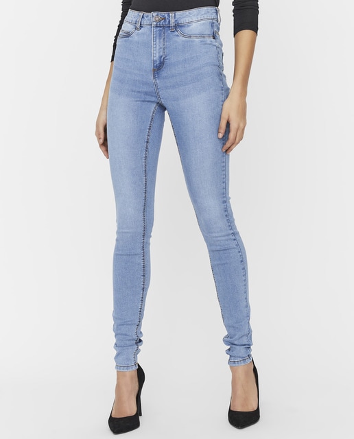 Imagen 0 de Vaquero de mujer pitillo cintura alta