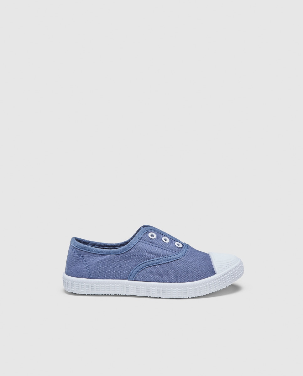 Zapatillas de lona de niño Unit Azul Talla 31-39 · Unit · Hipercor