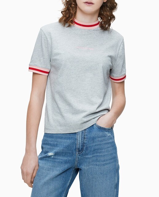 Camiseta de mujer de algodón escote redondo · Calvin Klein Jeans · El Corte  Inglés