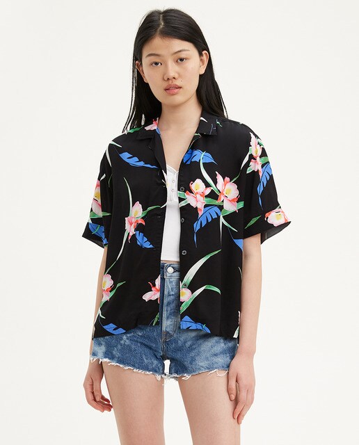 camisas de manga corta mujer