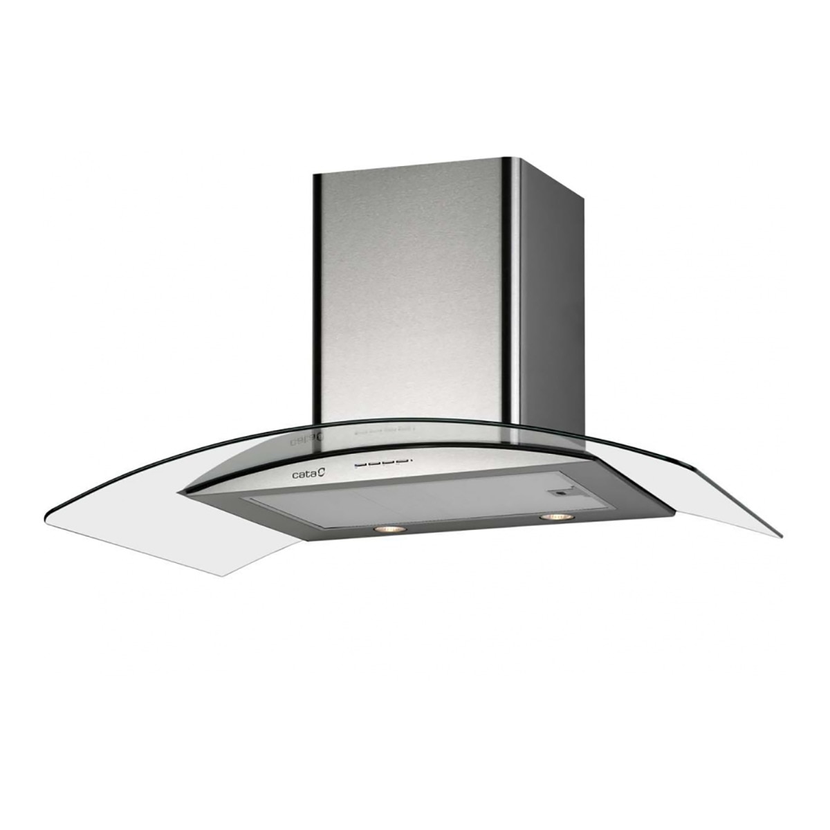 Campana decorativa Cata 3 niveles de extracción - GAMMA600 Inox / Cristal-1