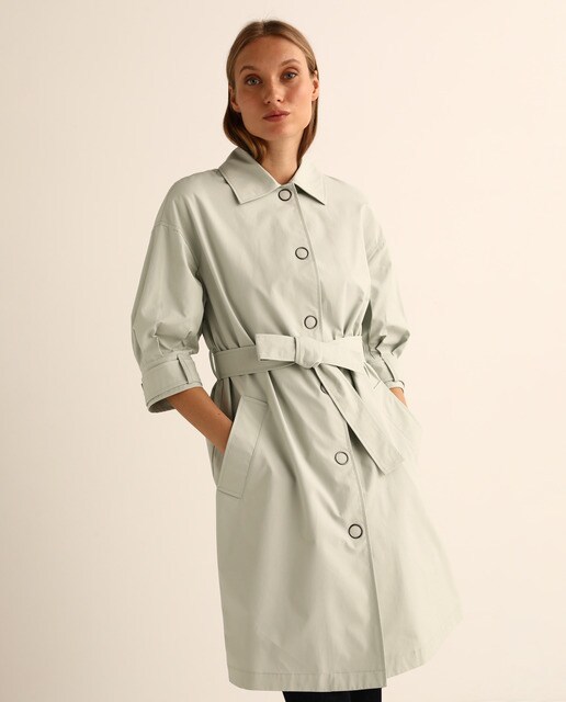 Gabardina de algodón de mujer diseño midi · Emporio Armani · El Corte Inglés Gabardina de algodón de mujer diseño midi · Emporio Armani · El Corte Inglés