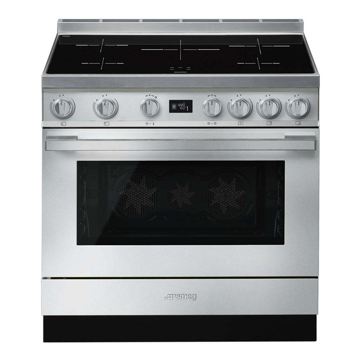 Cocina compacta Smeg 90 cm, placa inducción 5 zonas y horno eléctrico