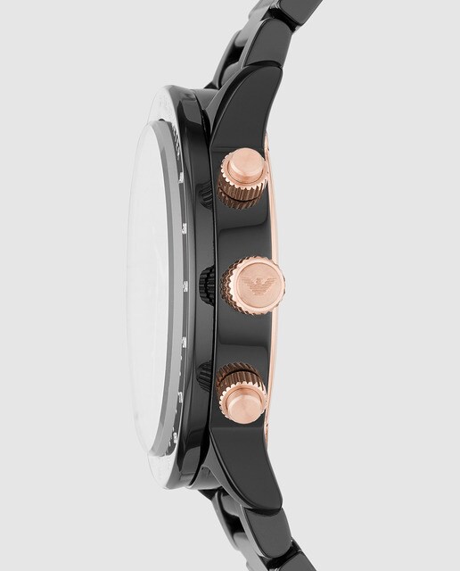 Reloj de hombre Emporio Armani AR70002 cronógrafo de cerámica negro ·  Emporio Armani · El Corte Inglés