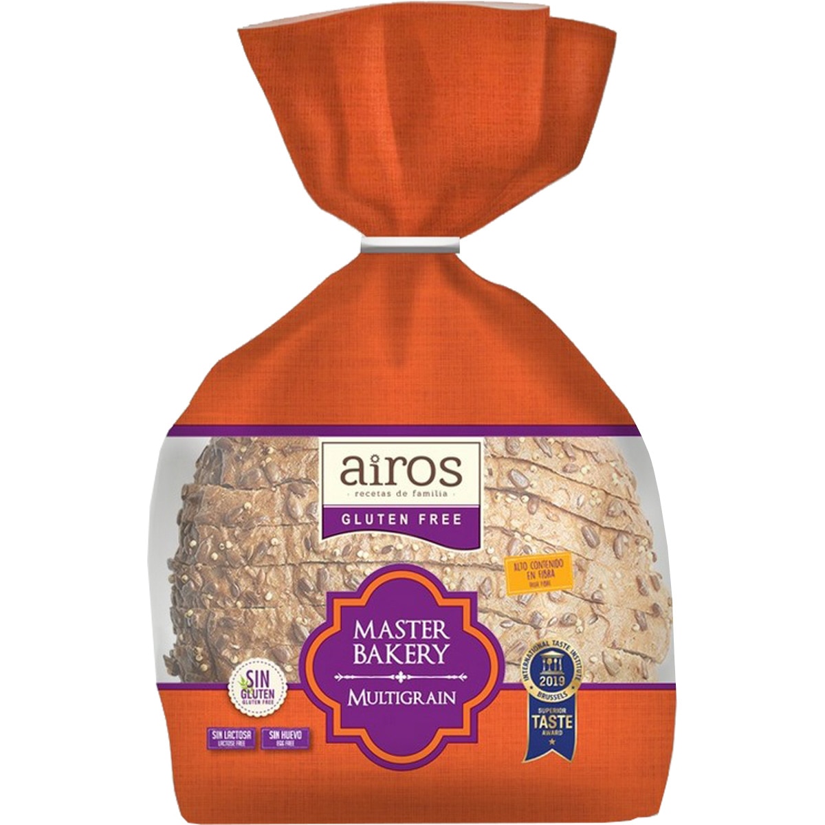 Master Bakery Multigrain pan redondo en rebanadas sin gluten y sin lactosa bolsa 300 g