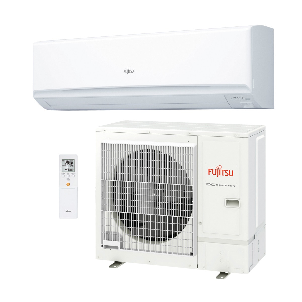 Aire acondicionado Split 1x1 Fujitsu con 8.084 frig/h y 8.686 kcal/h - ASY100K-KM Blanco-2