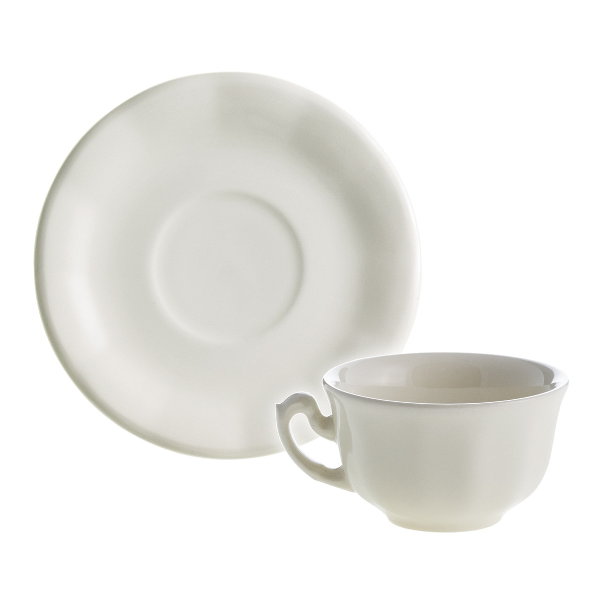 La Cartuja De Sevilla - Taza De Té Con Plato Aurora Blanco Blanco