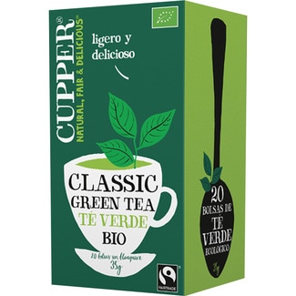 Green tea Bio té verde ecológico envase 20 bolsitas - Cupper
