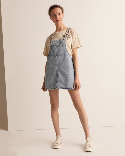 Pichi vaquero con tirantes a contraste