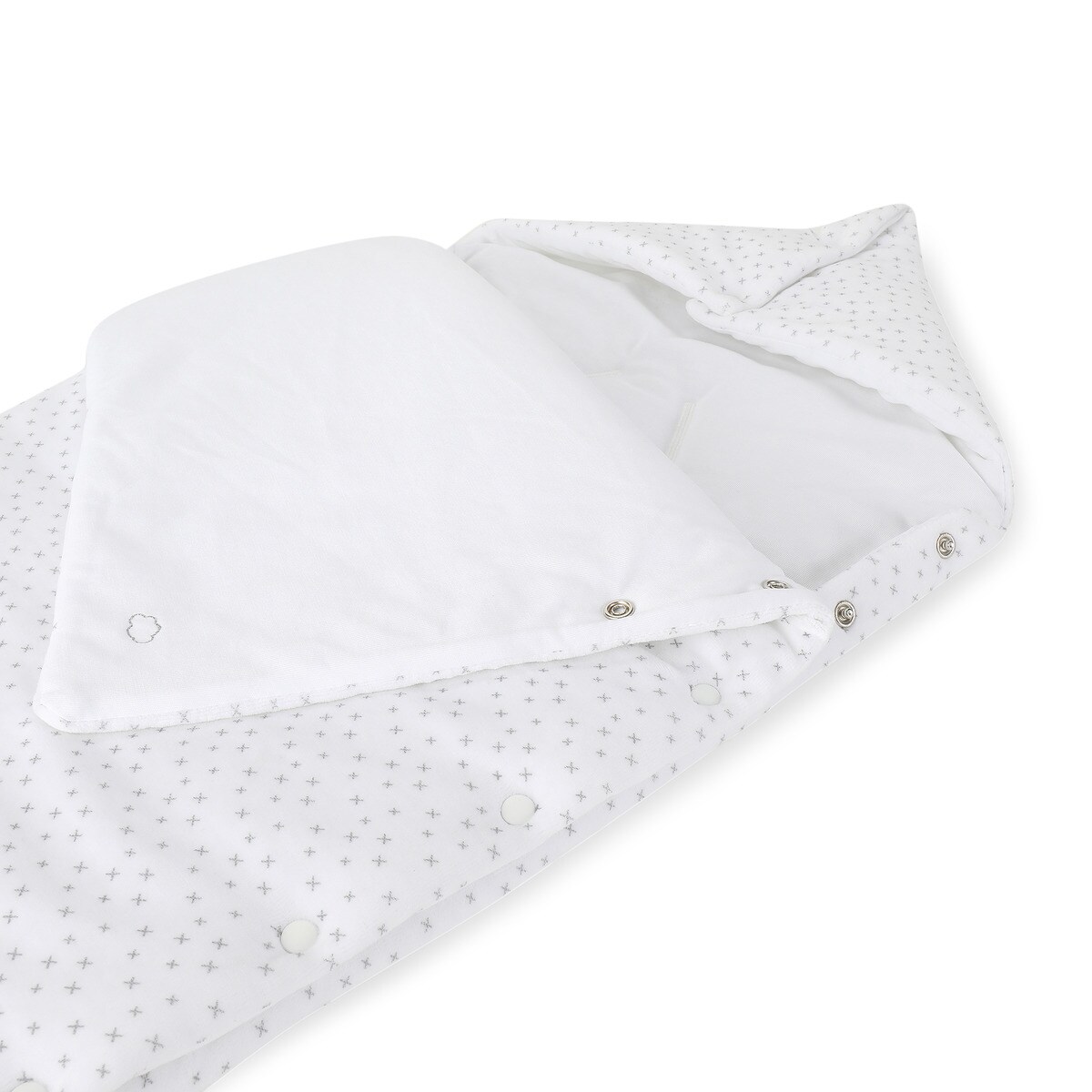 Saco de Dormir New Born Velour para Alcofa Branco-3