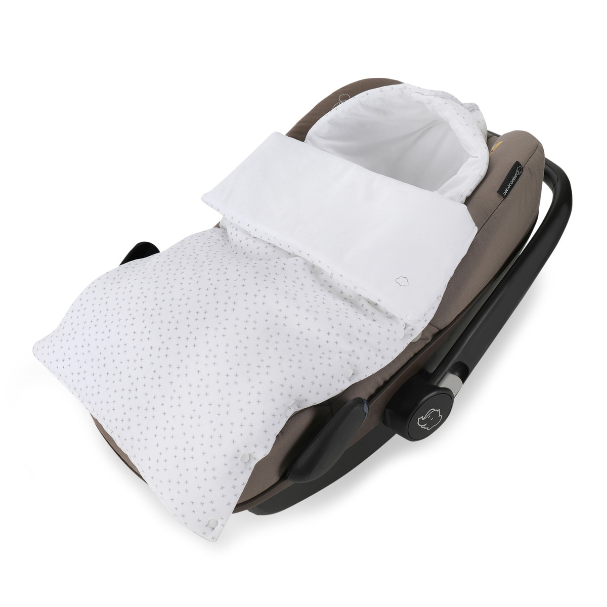 Saco de Dormir New Born Velour para Alcofa Branco-4