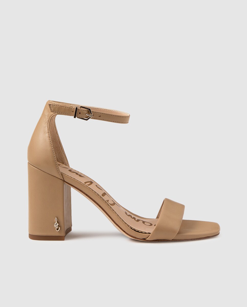 Sandalias de tacón de mujer Sam Edelman de piel en color beige · Sam Edelman  · El Corte Inglés