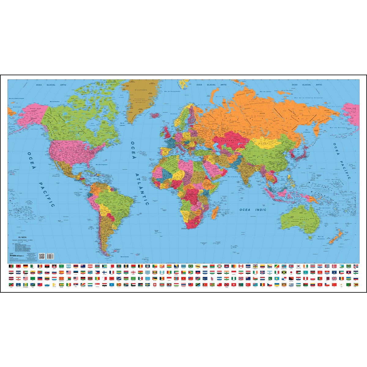 Imagem 0 de Mapa món mural en català