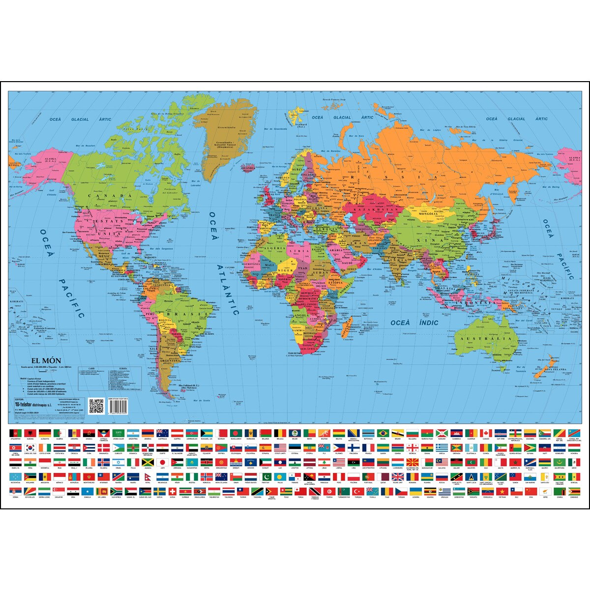 Imagem 0 de Mapa món mini en català
